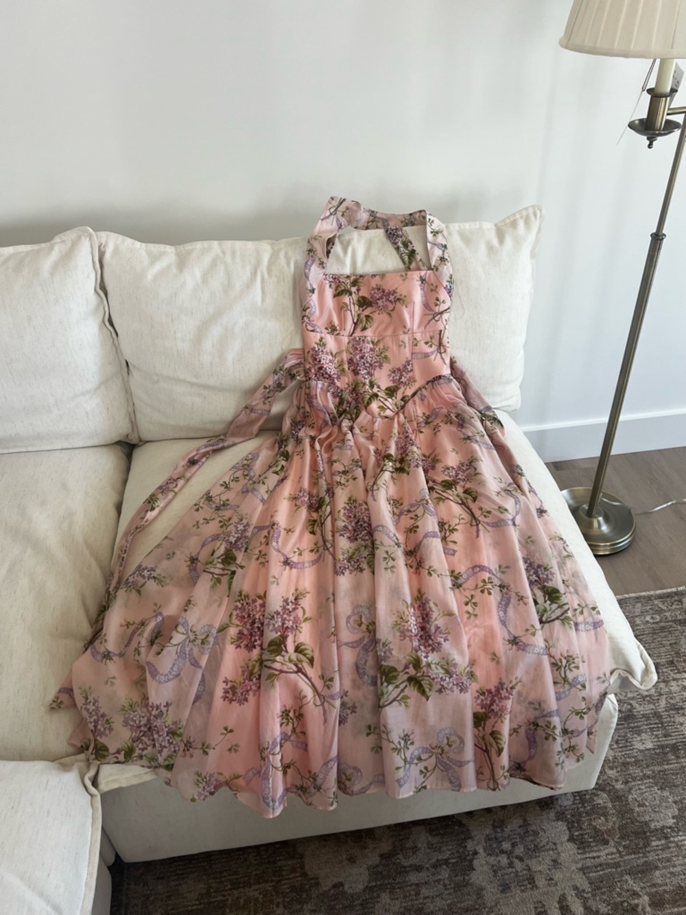 House of Cb MINERVA
Pink Floaty Chiffon Midi Sundress